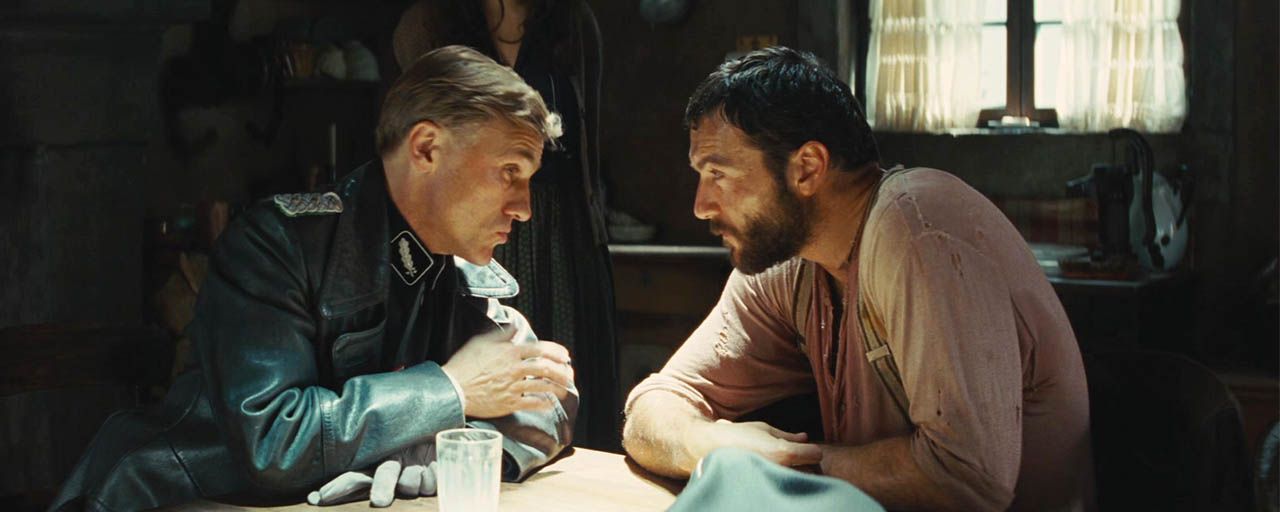 Christoph Waltz & Denis Ménochet dans Inglourious Basterds 