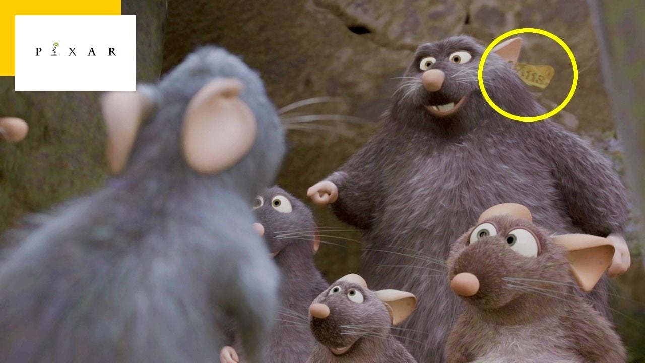 Ratatouille: Stop at 1 hour and 11 minutes and take a good look at this rat’s ear