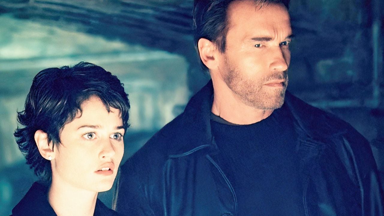 Schwarzy et Robin Tunney