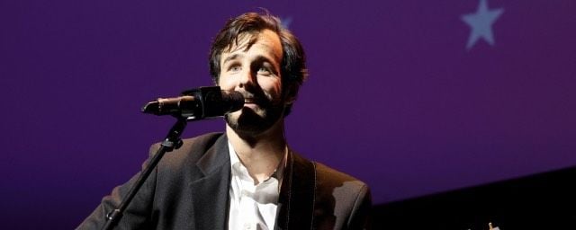 Bertrand Usclat in song for the opening ceremony of Alpe d'Huez