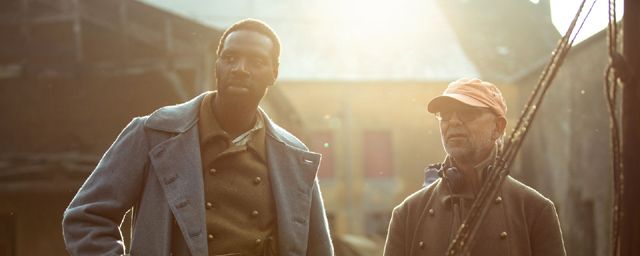 Omar Sy & Mathieu Vadepied sur le tournage de 