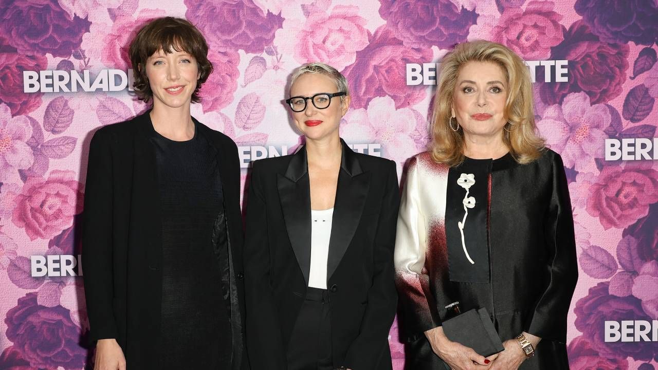 Sara Giraudeau, Léa Domenach, et Catherine Deneuve à l'avant-première du film