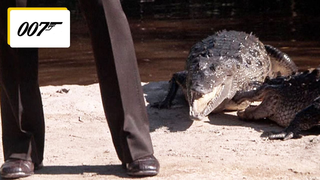 James Bond and the Crocodiles: This scene was created without special effects and required 5 takes