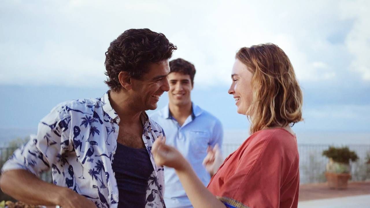 Salim Kechiouche (à gauche) Shaïn Boumedine (au centre) et Jessica Pennington (à droite)