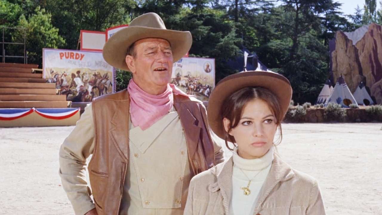 John Wayne e Claudia Cardinale