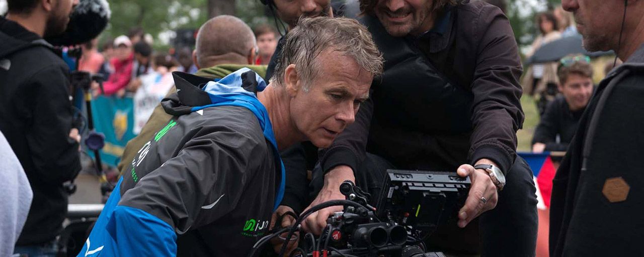 Franck Dubosc sur le tournage de Tout le monde debout
