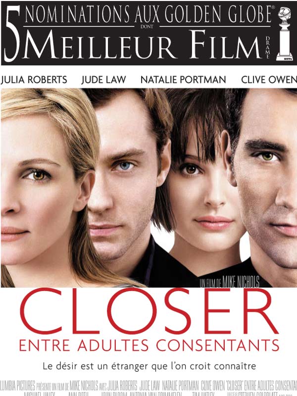 Dernières Critiques du film Closer, entre adultes consentants - Page 8 -  AlloCiné