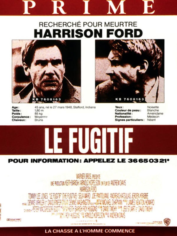 Le Fugitif en DVD : Le fugitif - DVD Zone 1 - AlloCiné