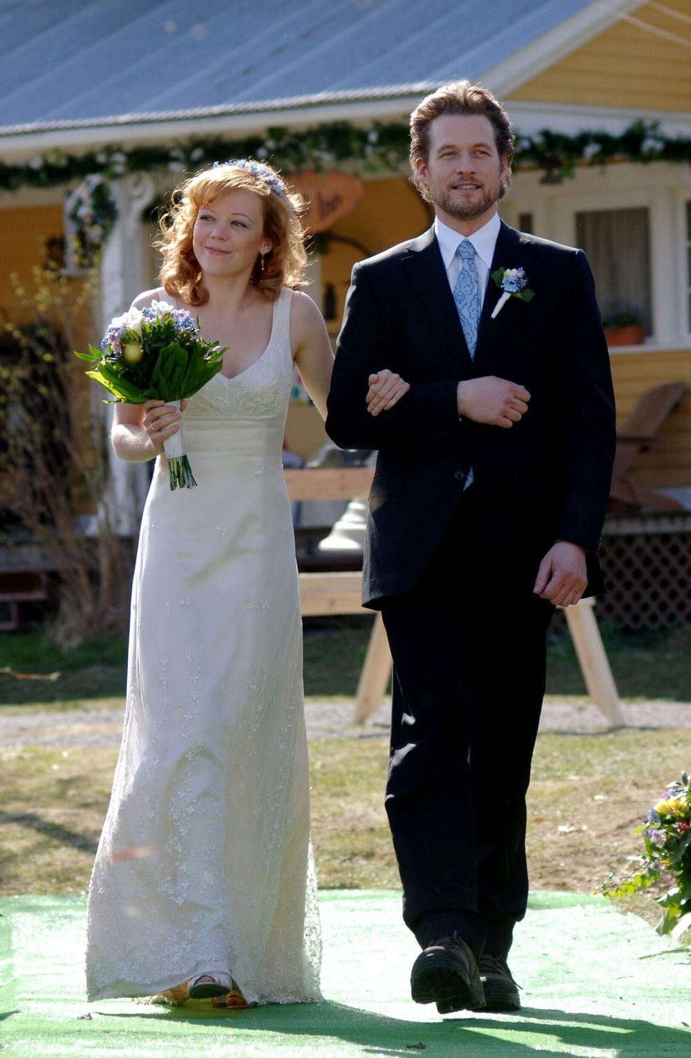 MEN IN TREES, Abraham Benrubi, Anne Heche, 'Pilot', (Season 1), 200608, photo Jeff Petry