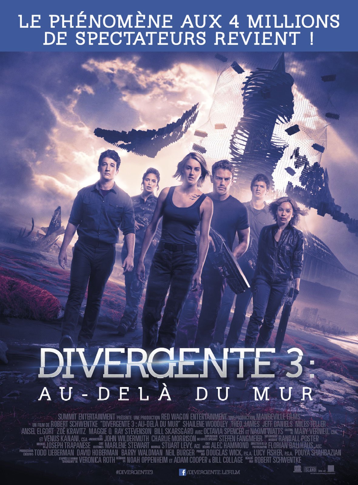 Divergente 3 : au-delà du mur streaming fr