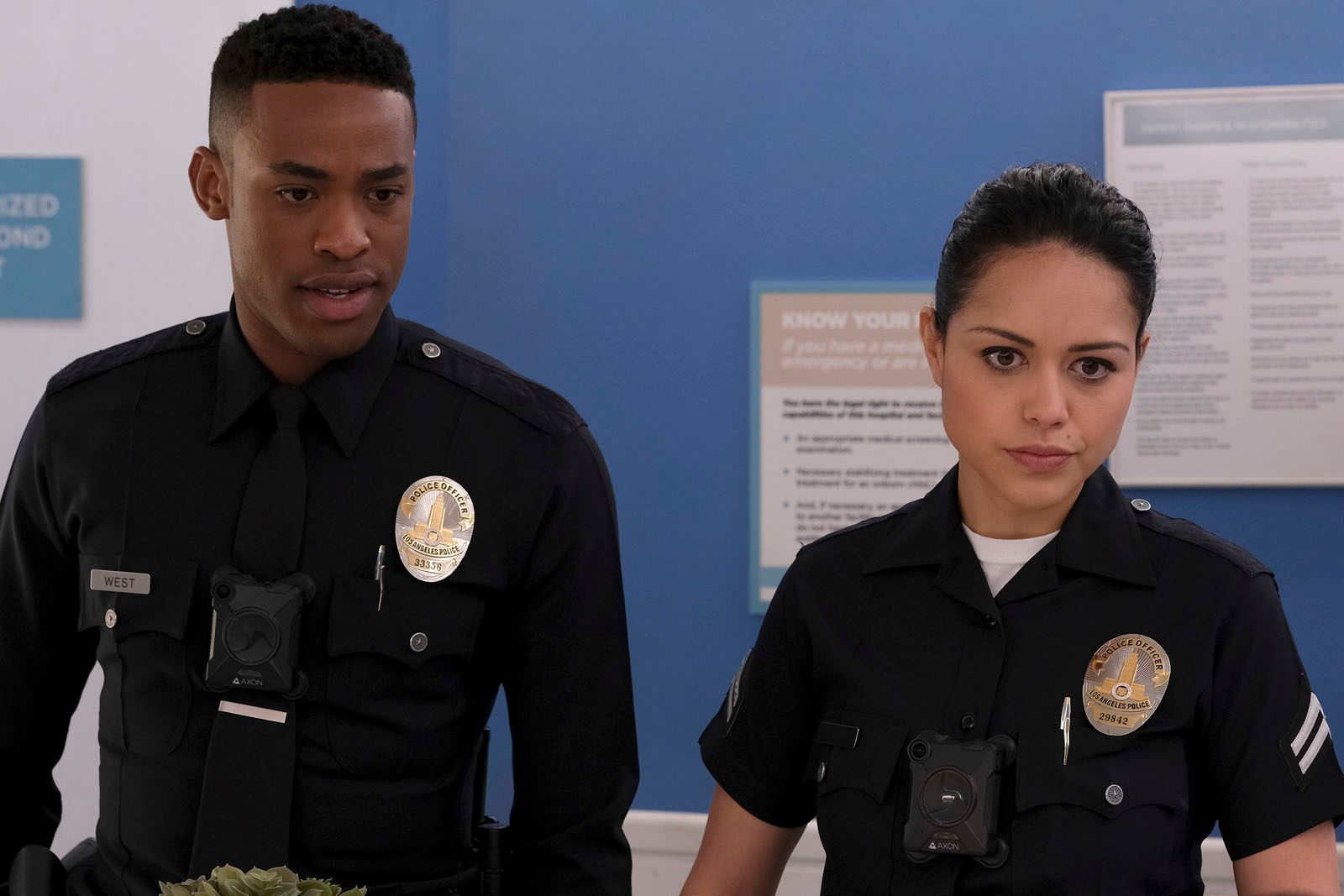 The Rookie Streaming Saison 4 The Rookie : le flic de Los Angeles : Photo Alyssa Diaz, Titus Makin Jr