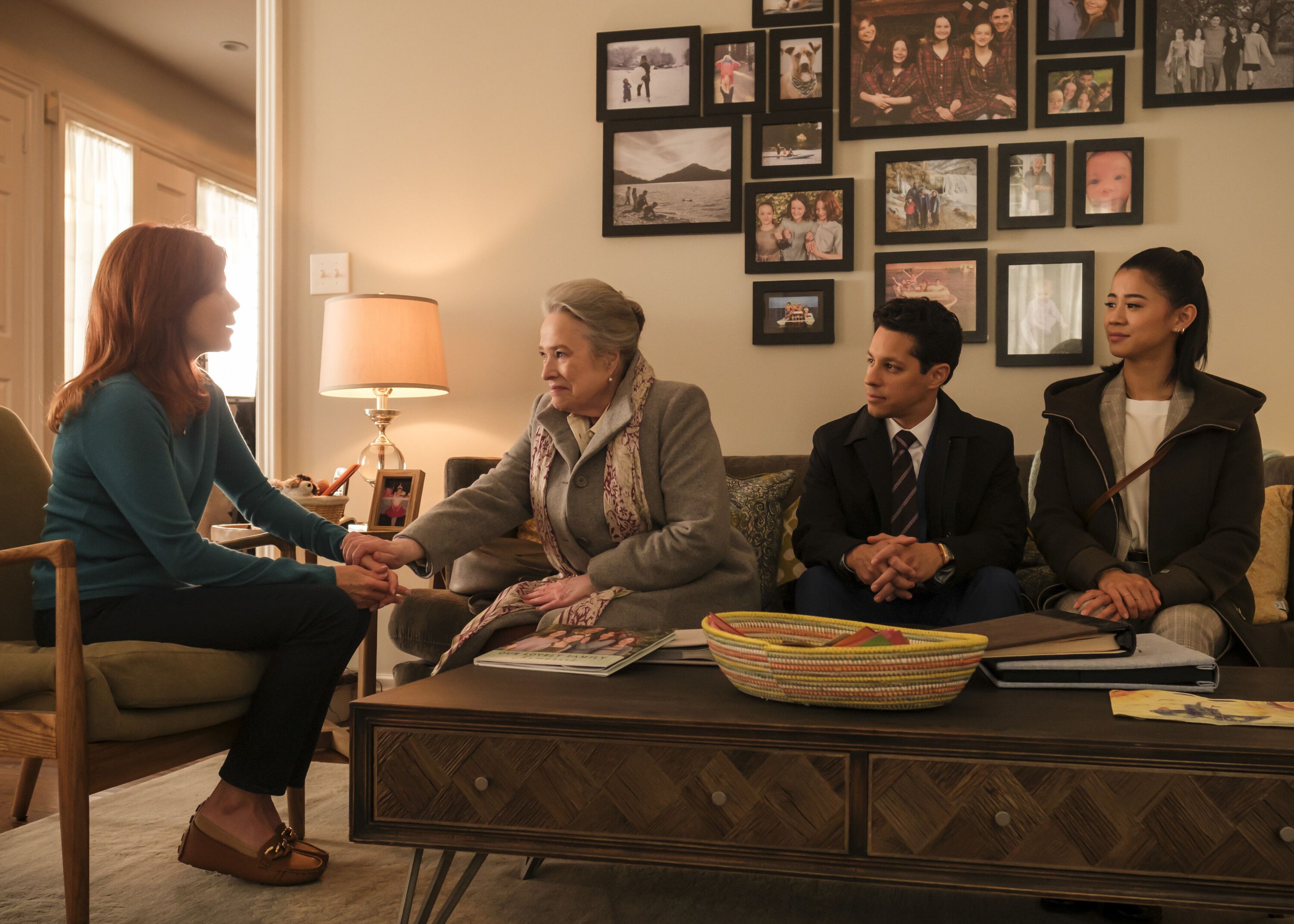Matlock (2024) Photo Kathy Bates, Leah Lewis, David Del Rio, Skye P