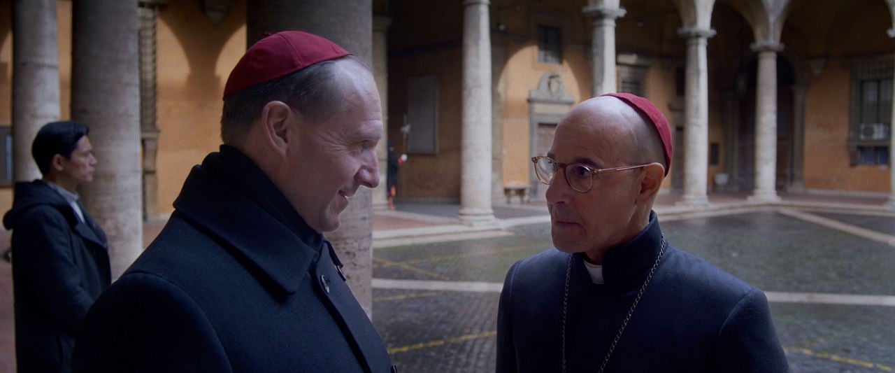 Conclave : Photo Ralph Fiennes, Stanley Tucci