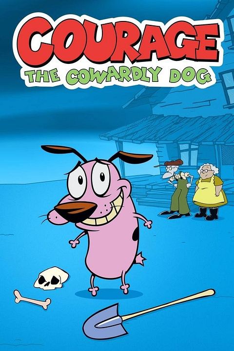 Courage, le chien froussard : Affiche