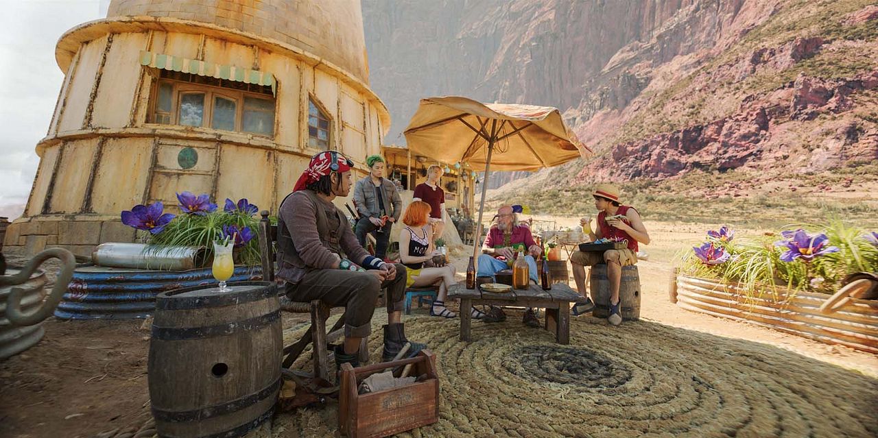 One Piece (2023) : Photo Emily Rudd, Taz Skylar, Jacob Romero, Iñaki Godoy, Mackenyu, Clive Russell
