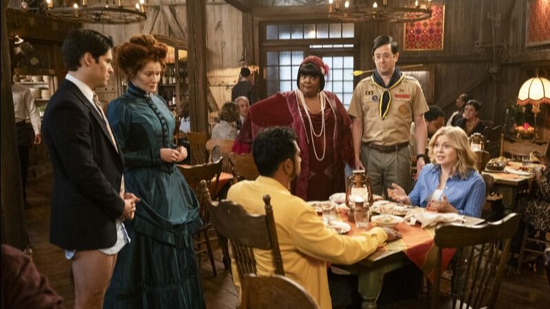 Ghosts : fantômes à la maison : Photo Rebecca Wisocky, Utkarsh Ambudkar, Rose McIver, Asher Grodman, Richie Moriarty, Danielle Pinnock