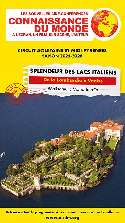 Splendeurs des lacs italiens, De la Lombardie à Venise : Affiche