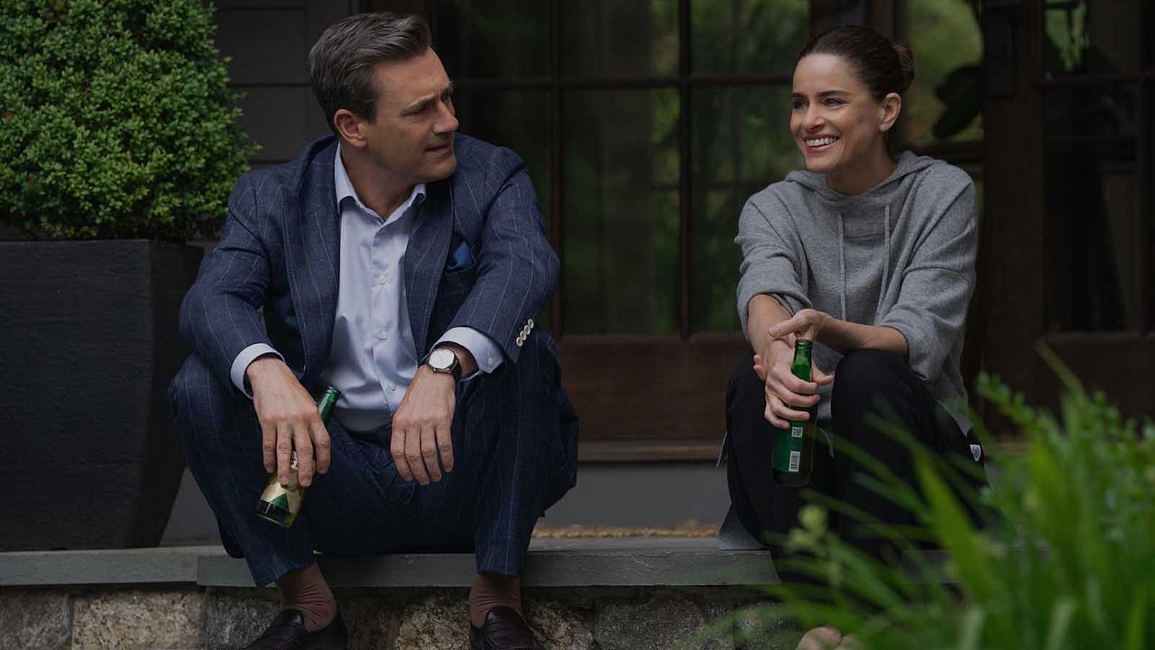 Vrais voisins, faux amis : Photo Jon Hamm, Amanda Peet