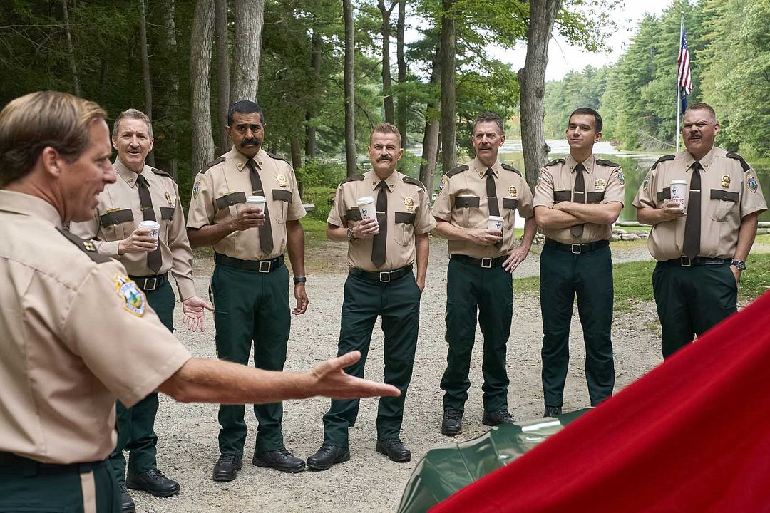 Super Troopers 3 : Photo Jay Chandrasekhar, Andrew Dismukes, Nat Faxon, Kevin Heffernan, Steve Lemme, Paul Soter, Erik Stolhanske