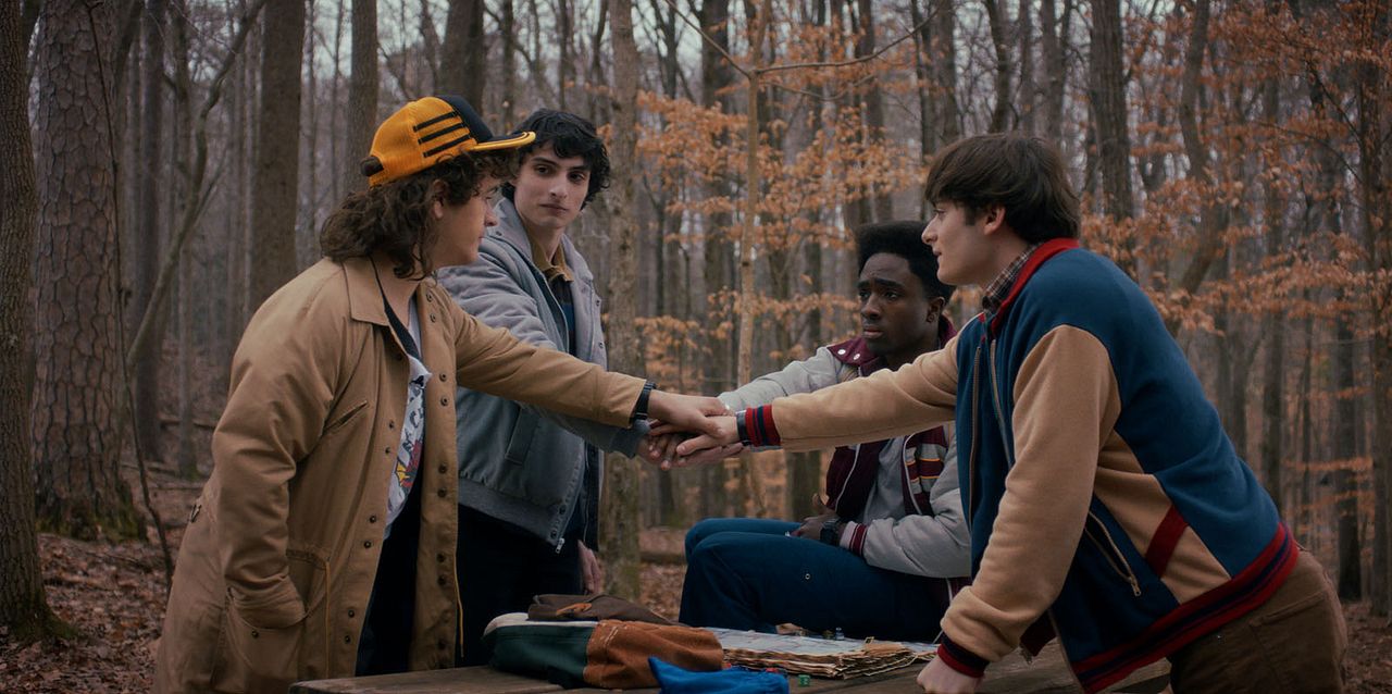 Stranger Things : Photo Caleb McLaughlin, Noah Schnapp, Finn Wolfhard, Gaten Matarazzo