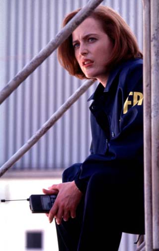The X Files, le film : Photo Rob Bowman, Gillian Anderson