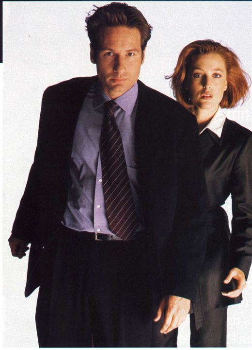 The X Files, le film : Photo David Duchovny, Gillian Anderson, Rob Bowman