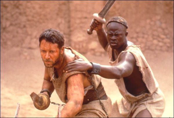 Gladiator : Photo Djimon Hounsou, Russell Crowe