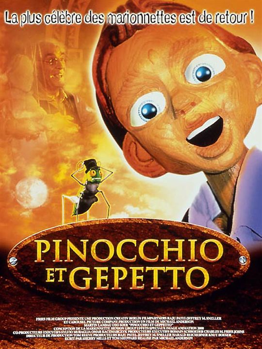 Pinocchio et Gepetto : Affiche Michael Anderson