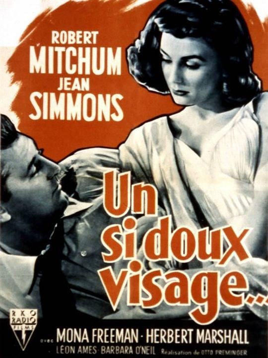 Un si doux visage : Affiche Otto Preminger, Jean Simmons, Robert Mitchum