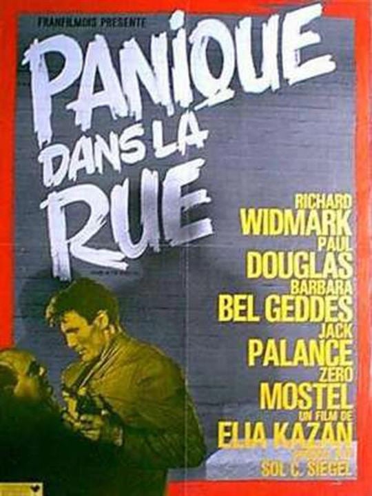 Panique dans la rue : Affiche Jack Palance, Elia Kazan