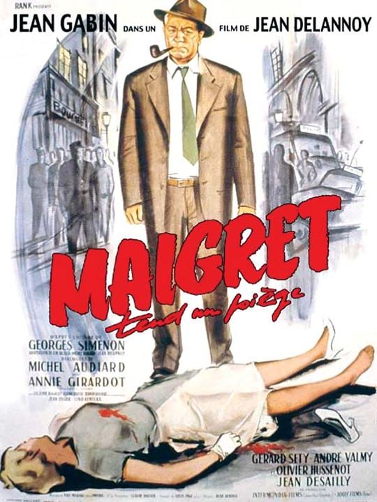 Maigret tend un piège : Affiche Jean Gabin, Jean Delannoy