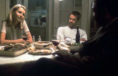 Seven : Photo Brad Pitt, Morgan Freeman, David Fincher, Gwyneth Paltrow