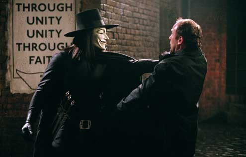 V pour Vendetta : Photo Alister Mazzotti, Hugo Weaving, James McTeigue