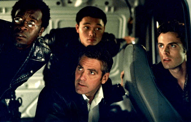 Ocean's Eleven : Photo Shaobo Qin, Steven Soderbergh, Casey Affleck, George Clooney, Don Cheadle