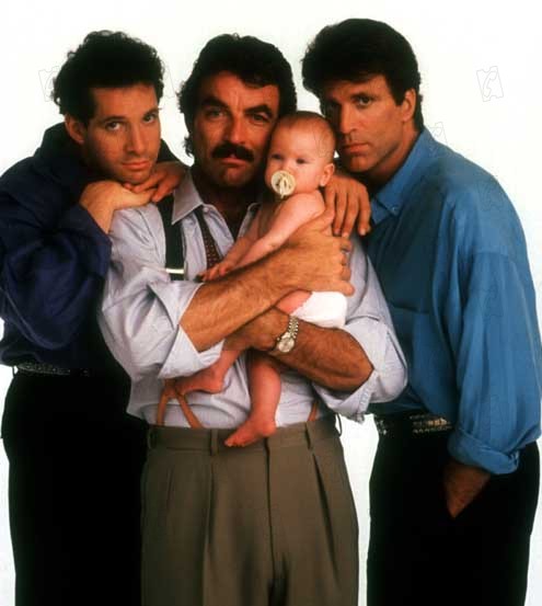 Trois hommes et un bébé : Photo Leonard Nimoy, Tom Selleck