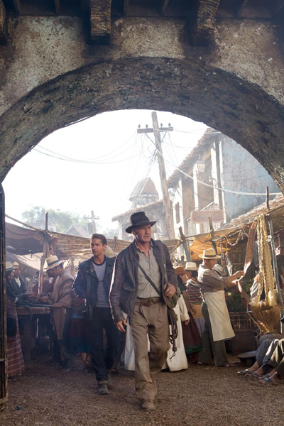 Indiana Jones et le Royaume du Crâne de Cristal : Photo Shia LaBeouf, Harrison Ford