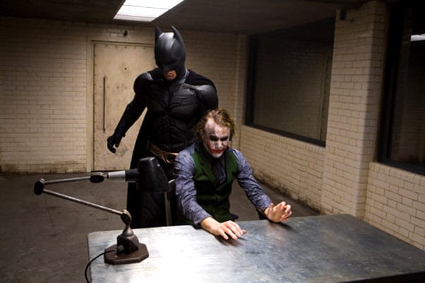 The Dark Knight, Le Chevalier Noir : Photo Christian Bale, Heath Ledger