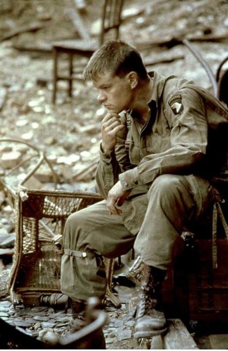 Il faut sauver le soldat Ryan : Photo Matt Damon, Steven Spielberg