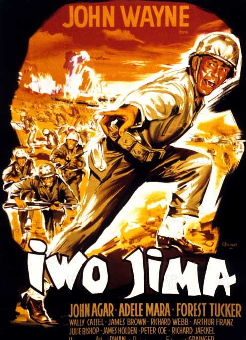 Iwo-Jima : Affiche John Wayne, Allan Dwan