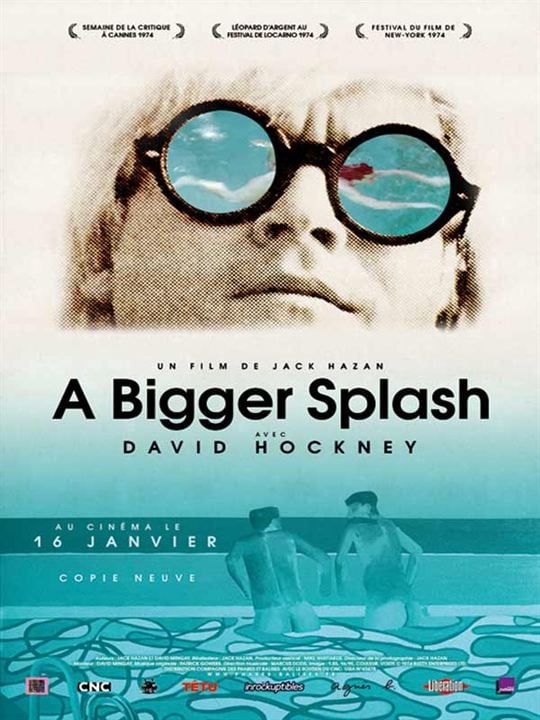 A Bigger Splash : Affiche David Hockney, Jack Hazan
