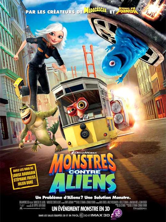 Monstres contre Aliens : Affiche Rob Letterman
