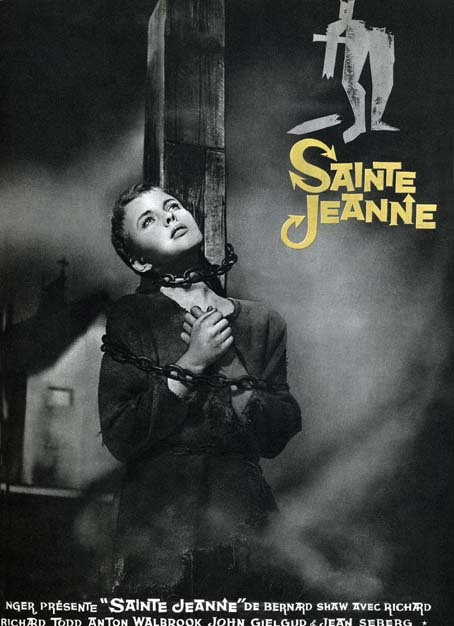Sainte Jeanne : Affiche Jean Seberg, Otto Preminger