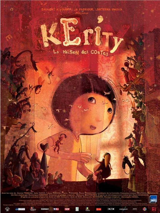 Kerity, la maison des contes, de Dominique Monféry, d'après l'oeuvre originale d'Anik Le Ray et Rebecca Dautremer, un film d'animation sur la difficulté à lire et à imaginer