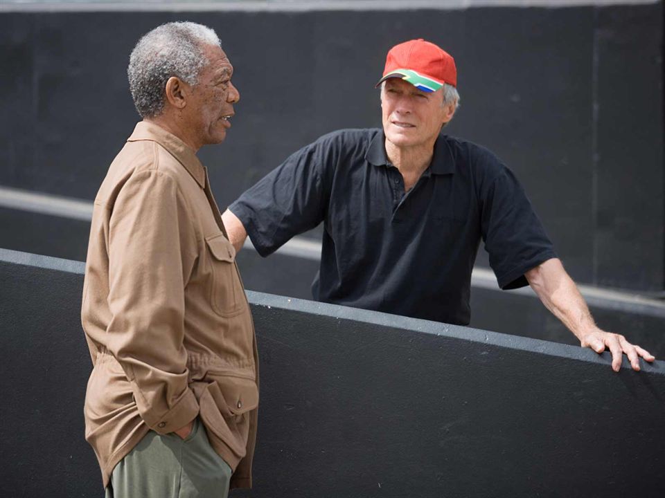 Invictus : Photo Morgan Freeman, Clint Eastwood
