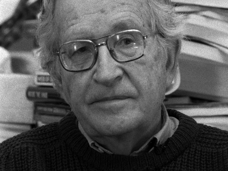 L'Encerclement : Photo Richard Brouillette, Noam Chomsky