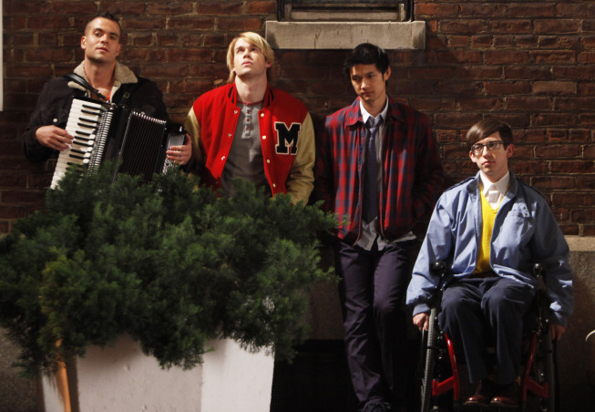 Glee : Photo Harry Shum Jr., Chord Overstreet, Mark Salling, Kevin McHale