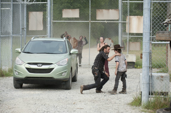 The Walking Dead : Photo Andrew Lincoln, Chandler Riggs
