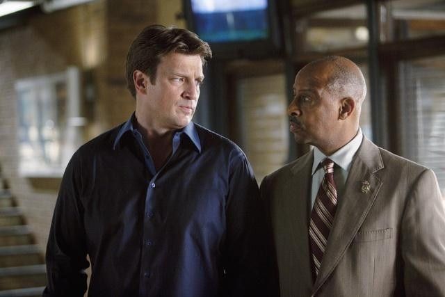 Castle : Photo Nathan Fillion, Ruben Santiago-Hudson