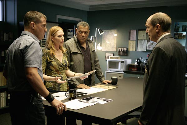 Photo Marg Helgenberger, George Eads, Laurence Fishburne