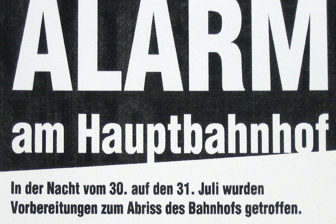 Alarm am Hauptbahnhof - Auf den Straßen von Stuttgart 21 : Photo